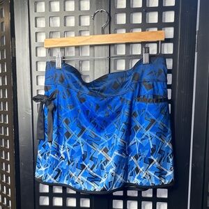 💙 Grand Slam Skort XL Blue Black Golf Tennis Athletic Skirt Shorts Pockets 💙